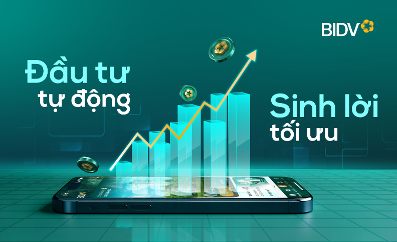 Chỉ một lần đăng ký duy nhất, tài khoản của khách hàng sẽ tự động gửi tiết kiệm và sinh lời với BIDV SmartBanking phiên bản X