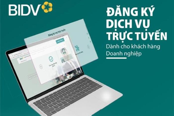 Doanh nghiệp có thể đăng ký dịch vụ cho vay trực tuyến qua website của BIDV